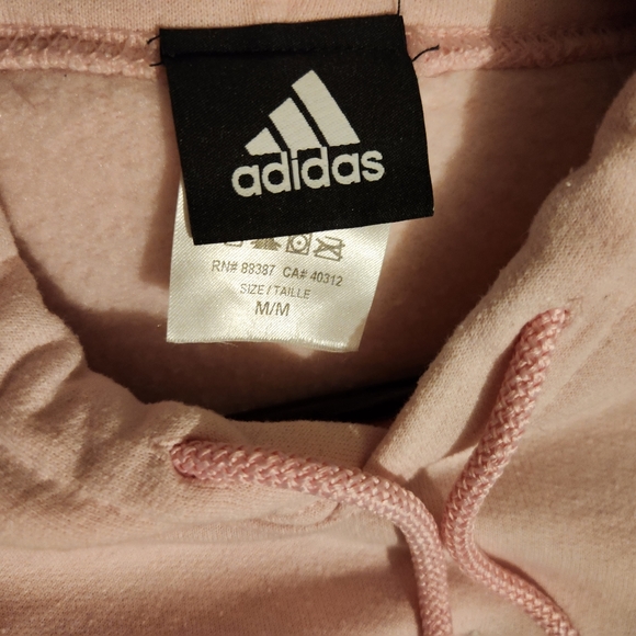 Pink Adidas Sweater with Hood - Picture 4 of 4